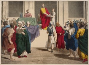 Pontius Pilate Washing His Hands Before Jesus