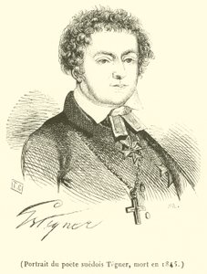 Portrait of the Swedish Poet Tegner, Died in 1845 by French School