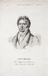 Portrait of Antoine Reicha (1770-1836) from the Journal des Artistes by French School