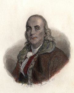Portrait of Benjamin Franklin (1706-1790), American physicist, philosopher, and politician by French School
