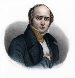 Portrait of Camille Hyacinthe Odilon Barrot, French politician. in “LIBRE DES SPEAKERS” by Louis de Cormenin Timon. 1842. Private collection.
