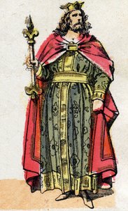 Portrait of Childebert I (c. 497 - 558), King of the Franks. by French School