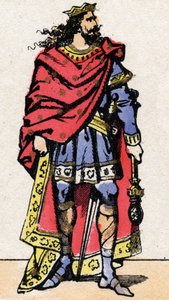 Portrait of Childeric II, King of the Franks from 670 to 673. by French School