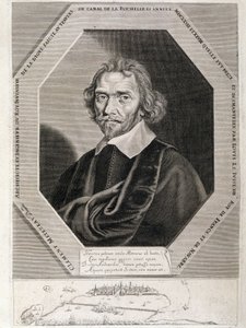 Portrait of Clement Metezeau, architect and engineer of the king, inventor of the dam through the canal of La Rochelle, years 1627-28