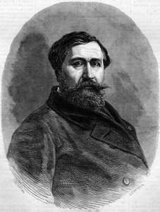 Portrait of Count Alfred Emilien de Nieuwerkerke (1811-1892), French sculptor and high official. Engraving in “Le Monde Illustré” n°212 of 4 May 1861.