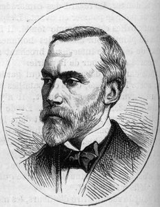 Portrait of Eugene Guillaume (1822-1905), French sculptor. Engraving in Le Monde Illustré n°890 of 2 May 1874.