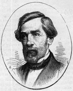 Portrait of Francois Jouffroy (1806-1882), French sculptor. Engraving in Le Monde Illustré n°890 of 2 May 1874.