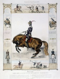 Portrait of Frédéric Grison in Picturesque History of Ancient and Modern Riding by Charles Aubry by French School