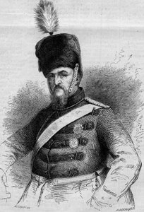 Portrait of Frederic VII (1808-1863), King of Denmark. Engraving in “Le Monde Illustré” n°346 of 28 November 1863 by French School
