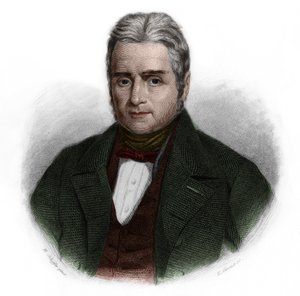 Portrait of Jacques Lafitte (1767-1844), French politician and banker. in Book of Speakers by Louis de Cormenin Timon. 1842. Private collection. by French School