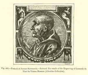 Portrait of Jerome Savonarola by French School