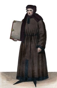 Portrait of John Froissart (1337-1404), French chronicler by French School