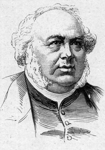 Portrait of Jules Janin, French novelist, critic and academician. Engraving in Le Monde Illustré n°883 of 14 March 1874