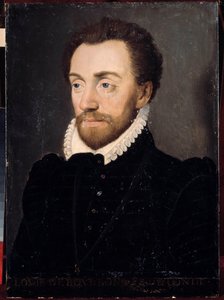 Portrait of Louis I of Bourbon, First Prince of Conde (1530-1569) in 1561
