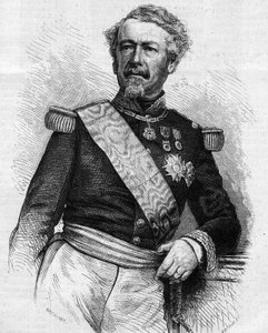 Portrait of Marechal Adolphe Niel (1802-1869), French soldier and politician (engraving in Le Monde Illustré)