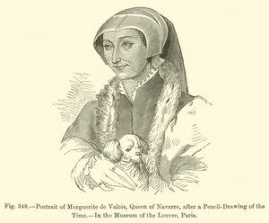 Portrait of Marguerite de Valois, Queen of Navarre by French School
