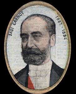Portrait of Marie Francois Sadi Carnot, President of the French Republic