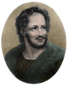 Portrait of Mathurin Regnier (1573-1613), French satirist, Engraving