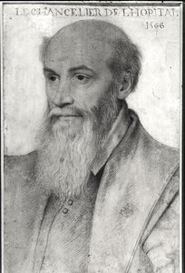 Portrait of Michel de LHospital by French School