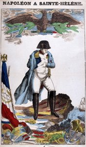 Portrait of Napoleon Bonaparte in St. Helena. Image of Epinal by French School
