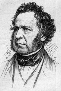 Portrait of Paul Duke of Noailles (1802-1885), French historian and academician. Engraving in Le Monde Illustré n°883 of 14 March 1874.