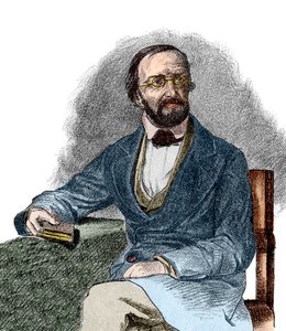 Portrait of Peter Gustav Dirichlet (1805-1859), German mathematician by French School