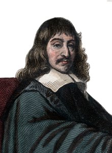Portrait of Rene Descartes, French philosopher and writer