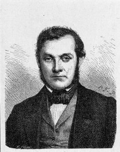 Portrait of Robert Wilhelm Bunsen (1811 - 1899), German Chemist - in Album of Science; Illustrious Scientists; Great Discoveries 1896