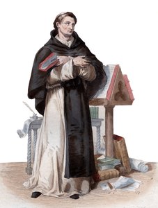 Portrait of Saint Bernard de Clairvaux, French abbot and builder of the reforming Cistercian order