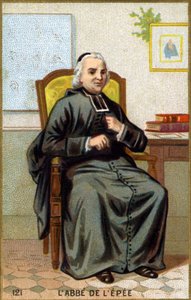 Portrait of the Abbot of the Sword (1712-1789). Chromolithography of the end of the 19th century