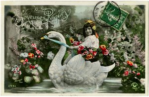 Postcard: Happy Easter by French School