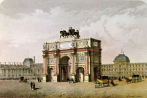 Postcard of the Arc de Triomphe du Carrousel, Paris