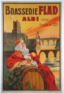 Poster advertising the Brasserie Flad in Albi