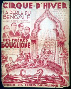 Poster for the show of the brothers Bouglione 
