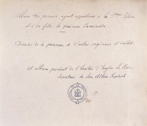 Precious album which belonged to Princess Elisa and her daughter Camerata