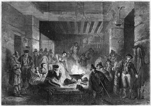 Preparation of the meal in a posada (inn) of the Sierra Nevada, Spain