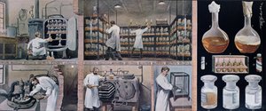 Preparing serums to combat tuberculosis, from Les Animaux, c.1900