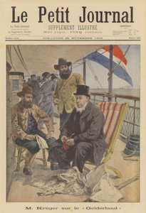 President Kruger of Transvaal sailing into exile on board the Dutch ship Gelderland by French School