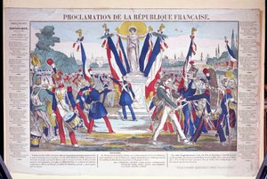 Proclamation of the French Republic, 25th February 1848 by French School