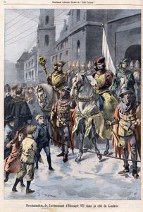 Proclamation of the future of Edward VII King of England (1841-1910) on the day of the death of Queen Victoria on January 22