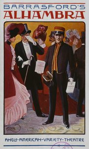 Programme for the Alhambra Music Hall, c.1905