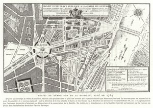 Proposals for a Public Square Dedicated to the Glory of Louis XVI of France, Paris, 1784 by French School