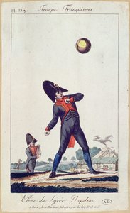 Pupil of the Lycee Napoleon Playing Ball by French School