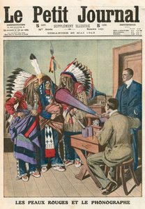 Red Indians and the Phonograph by French School