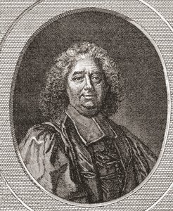 René Pucelle, 1655-1745. French Magistrate and Abbot of Saint Leonard Corbigny. From Les Heures Libres Published 1908