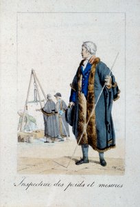 Representation of an Inspector of Weights and Measures by French School