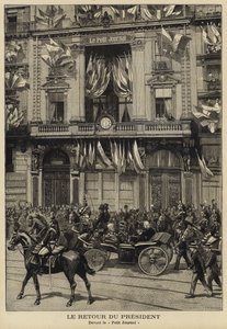 Return of French President Felix Faure from His Visit to Russia, 1897 by French School