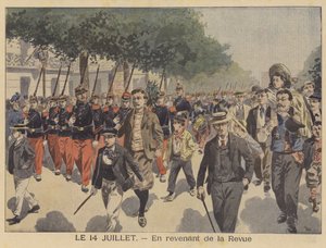 Returning home from the Bastille Day parade by French School