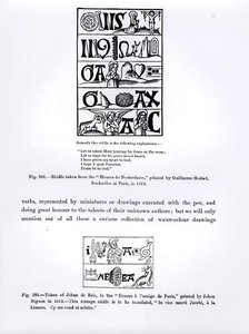 Riddle from the Heures de Nostredame, printed by Guillaume Godart in 1513, and a Token of Jehan de Brie from Heures a l