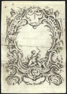 Rococo Design for a Frame by French School